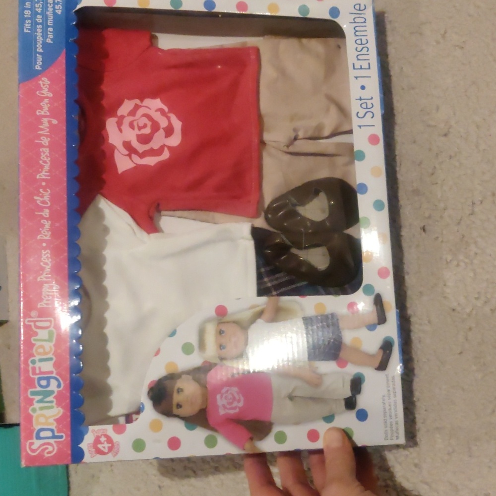 New! Springfield 18" doll outfits and shoes